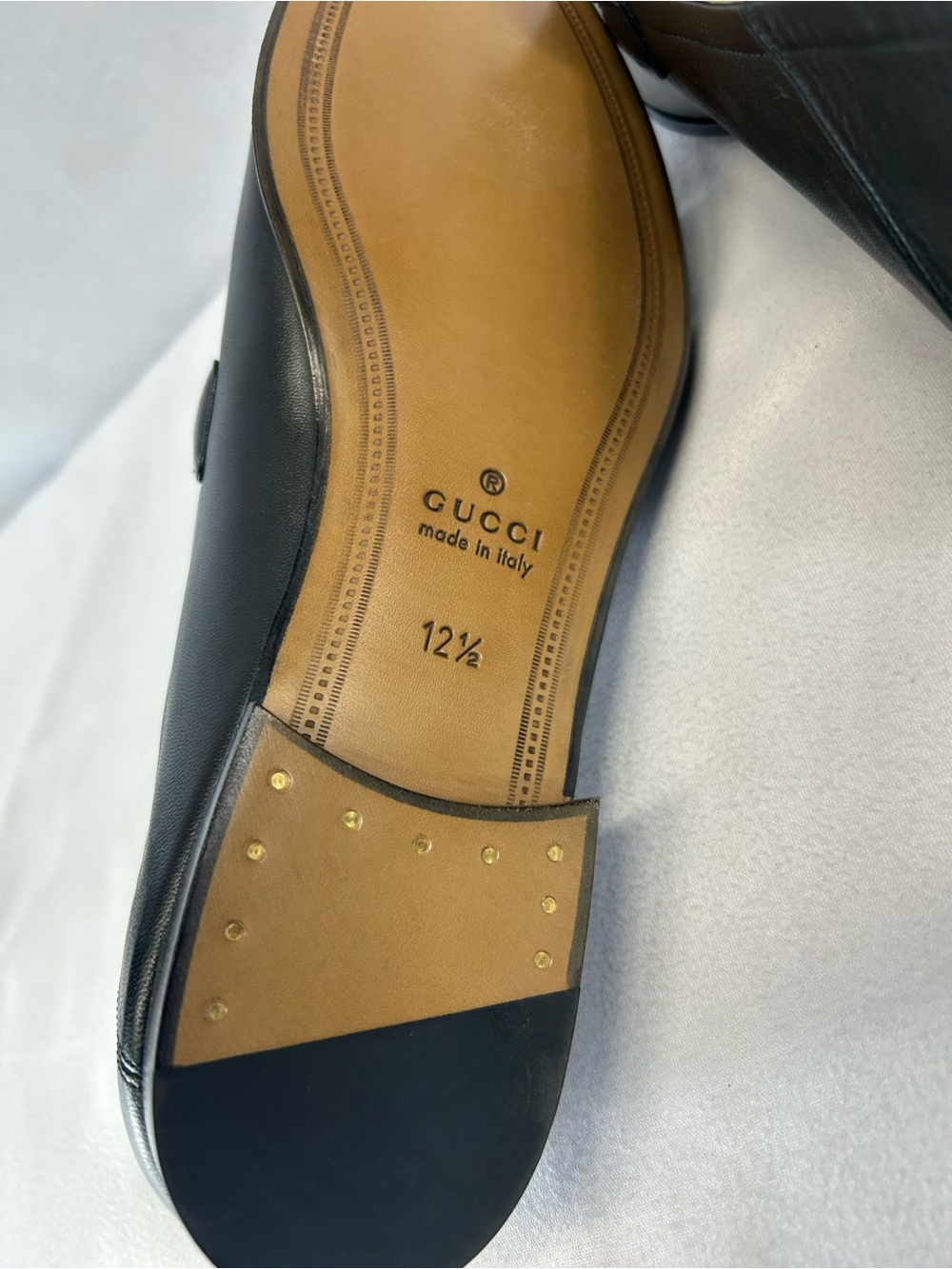 Gucci Web Brixton Leather Loafers - Picture 8 of 8